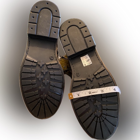 Bronze/Brown/Black Italian Leather Combat Boots - Ladies size 40 / US 9.5 - Picture 7 of 11